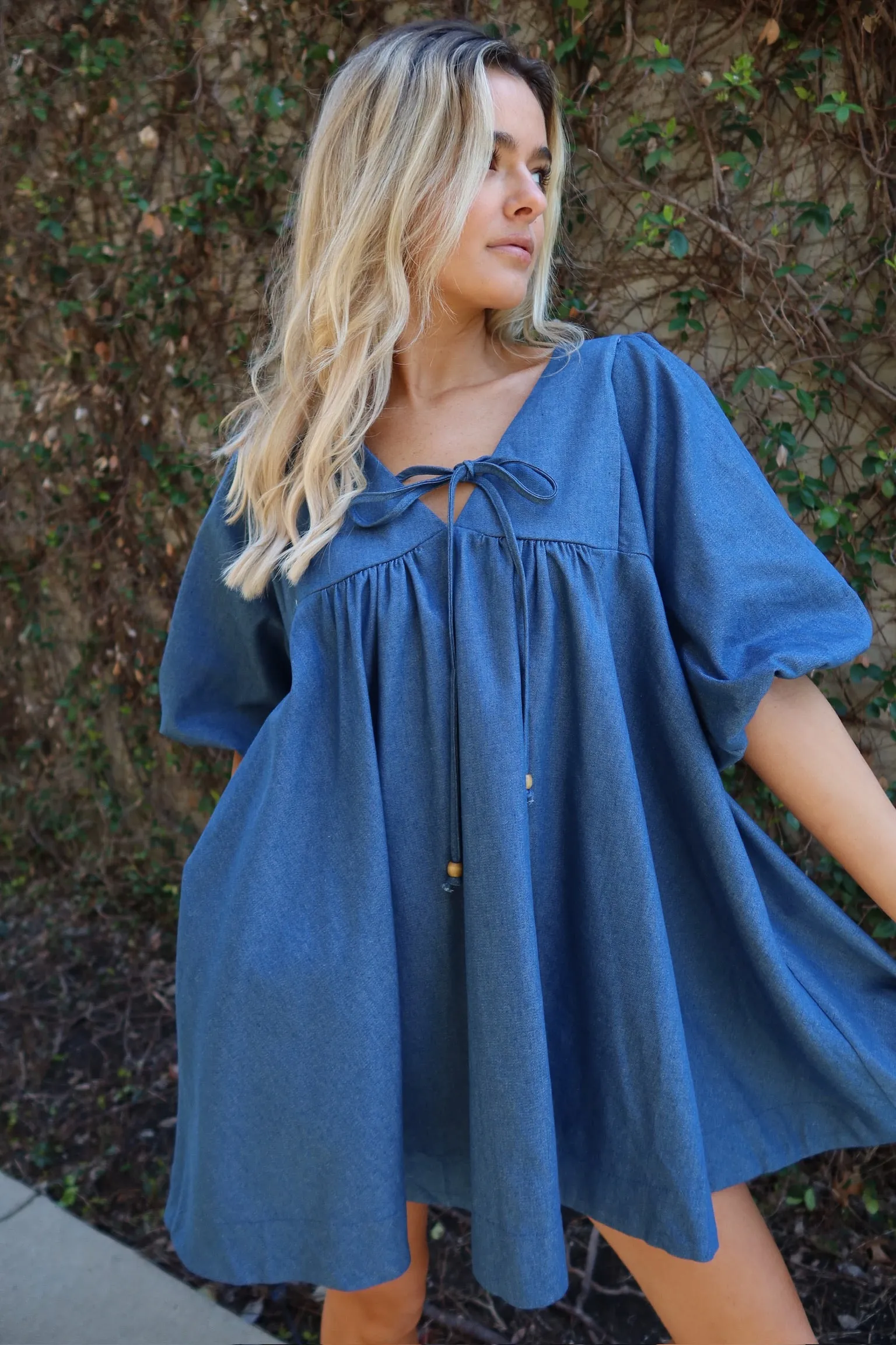 FIND ME NOW DENIM DRESS