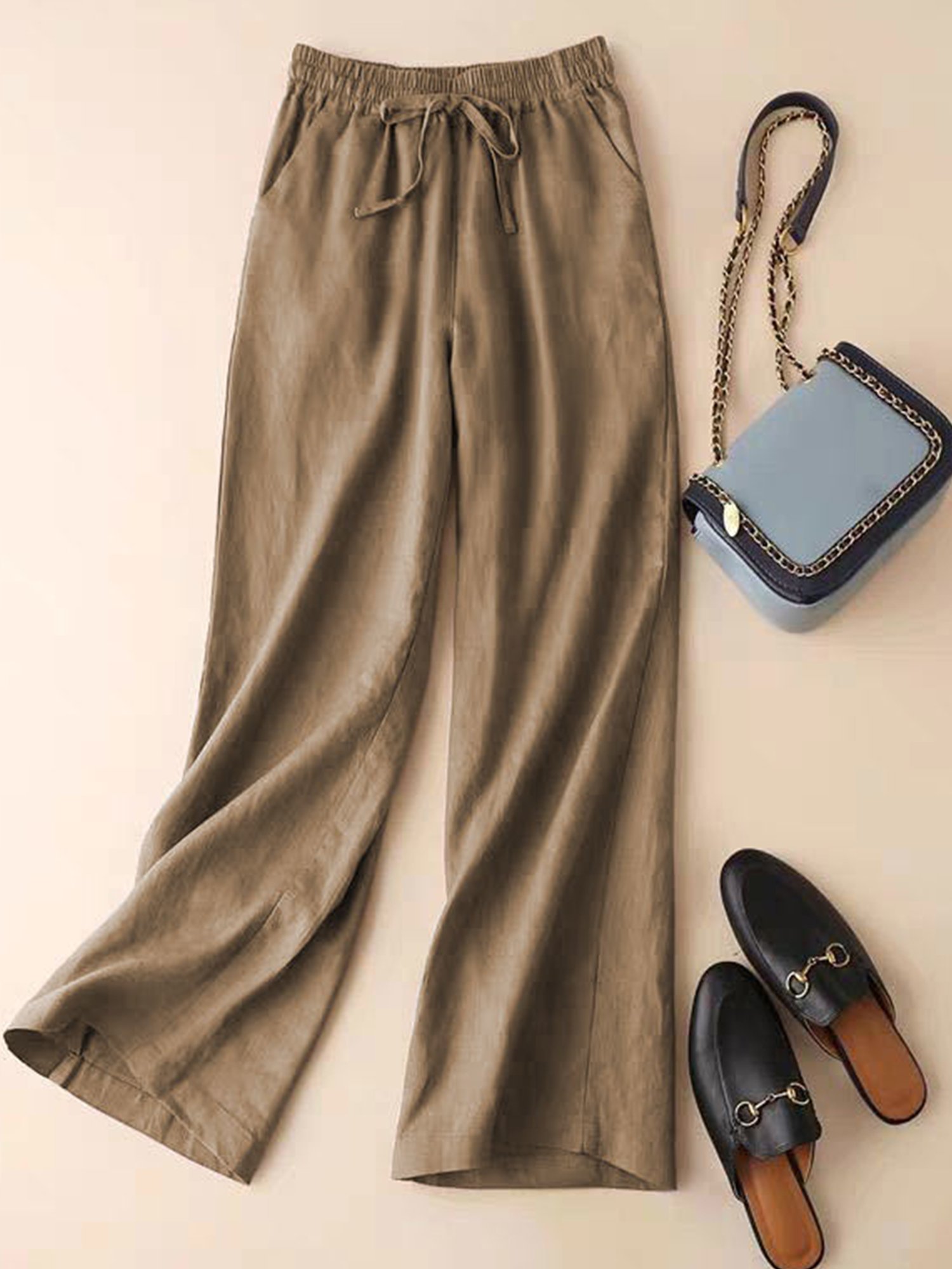 Women's Loose Cotton And Linen Casual Leggings